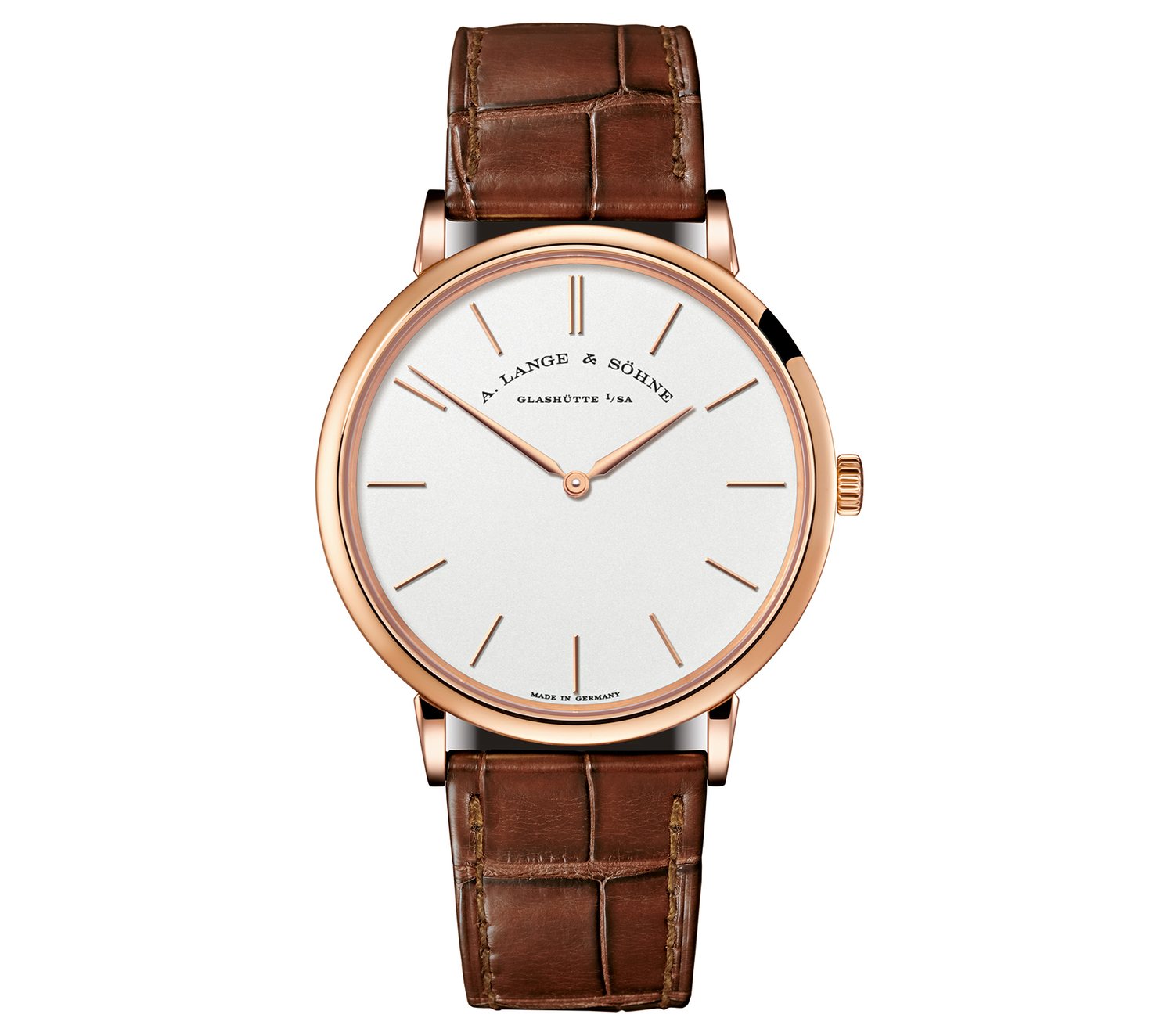 slim fit dress slacks A. Lange & Söhne 'Lange 1' Time Zone Rose Gold Watch