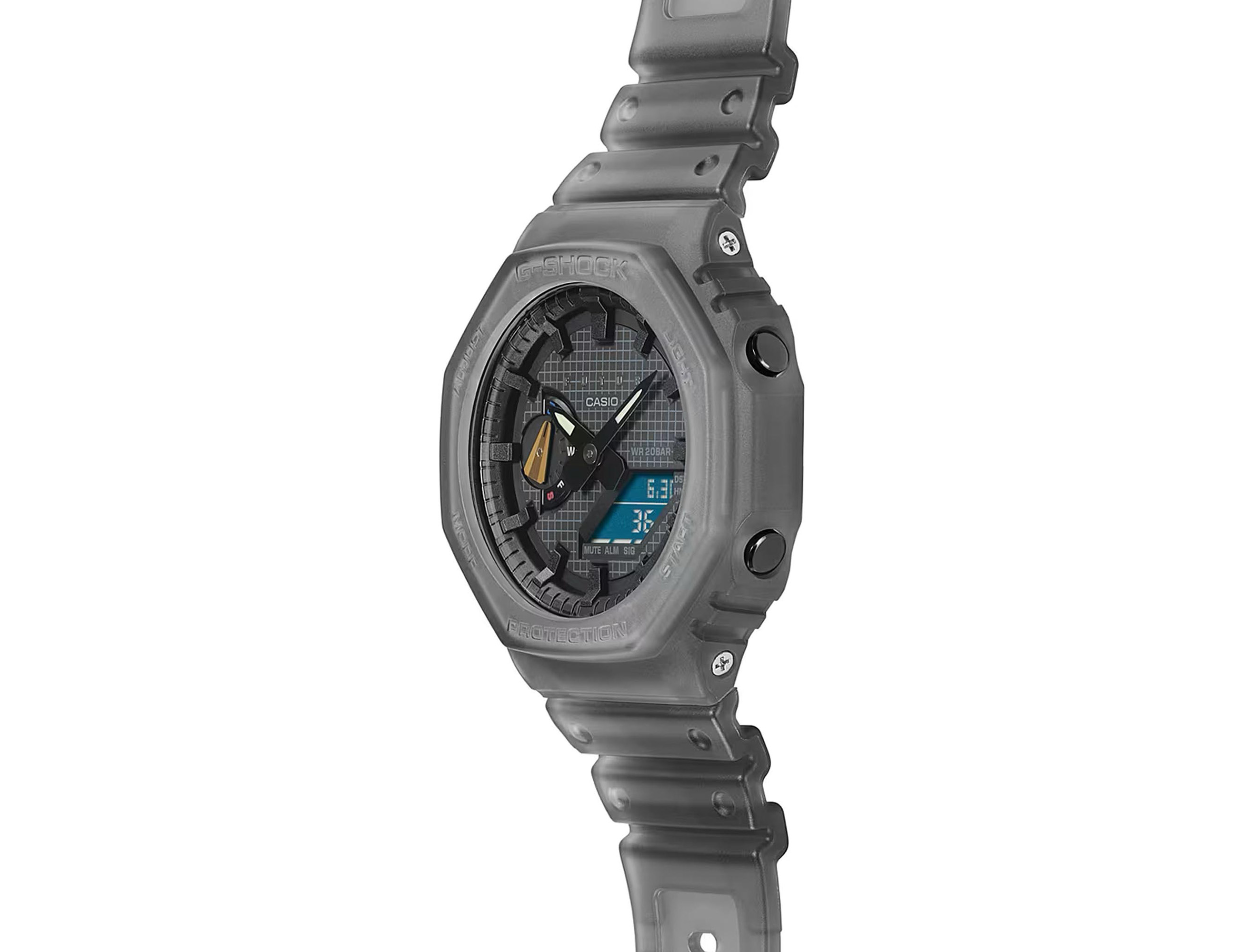 たく「美品」G-SHOCK GA-2100 Casio G-Shock GA-2100-1A1ER Watch Men/Women Dual Time Sport
