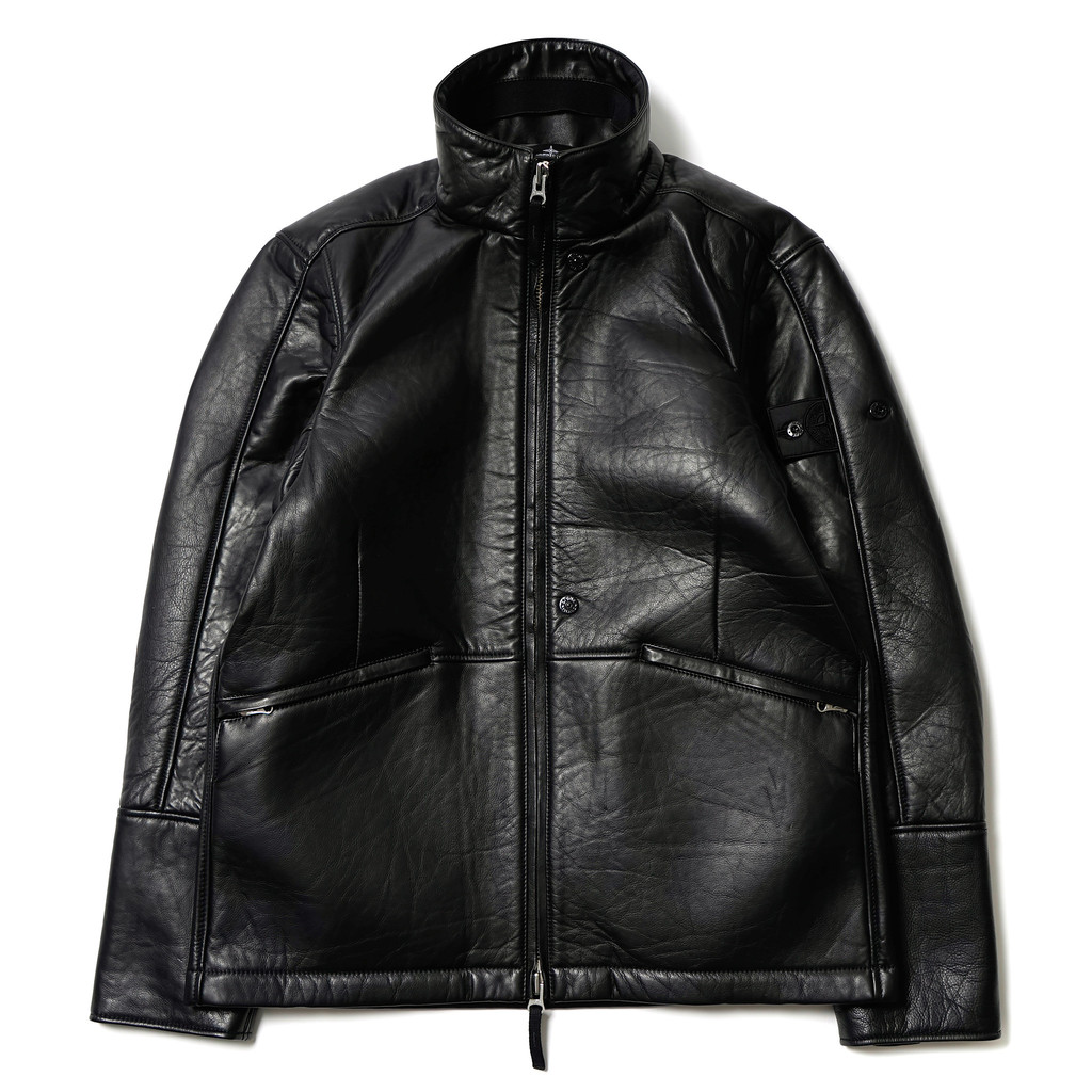 Acquire | Stone Island Shadow Project's Leather Harrington Jacket
