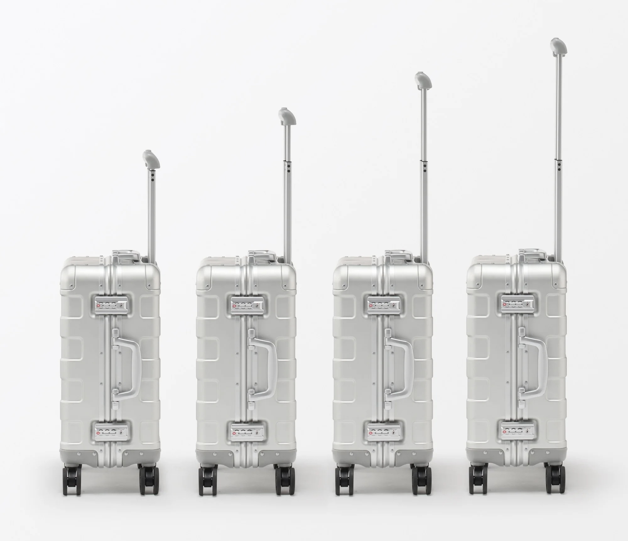 限定品　PURE ALUMINIUM ( X-TAGE 同型品 ) アルミニウム Acquire | Muji is now selling its aluminum luggage to the U.S.