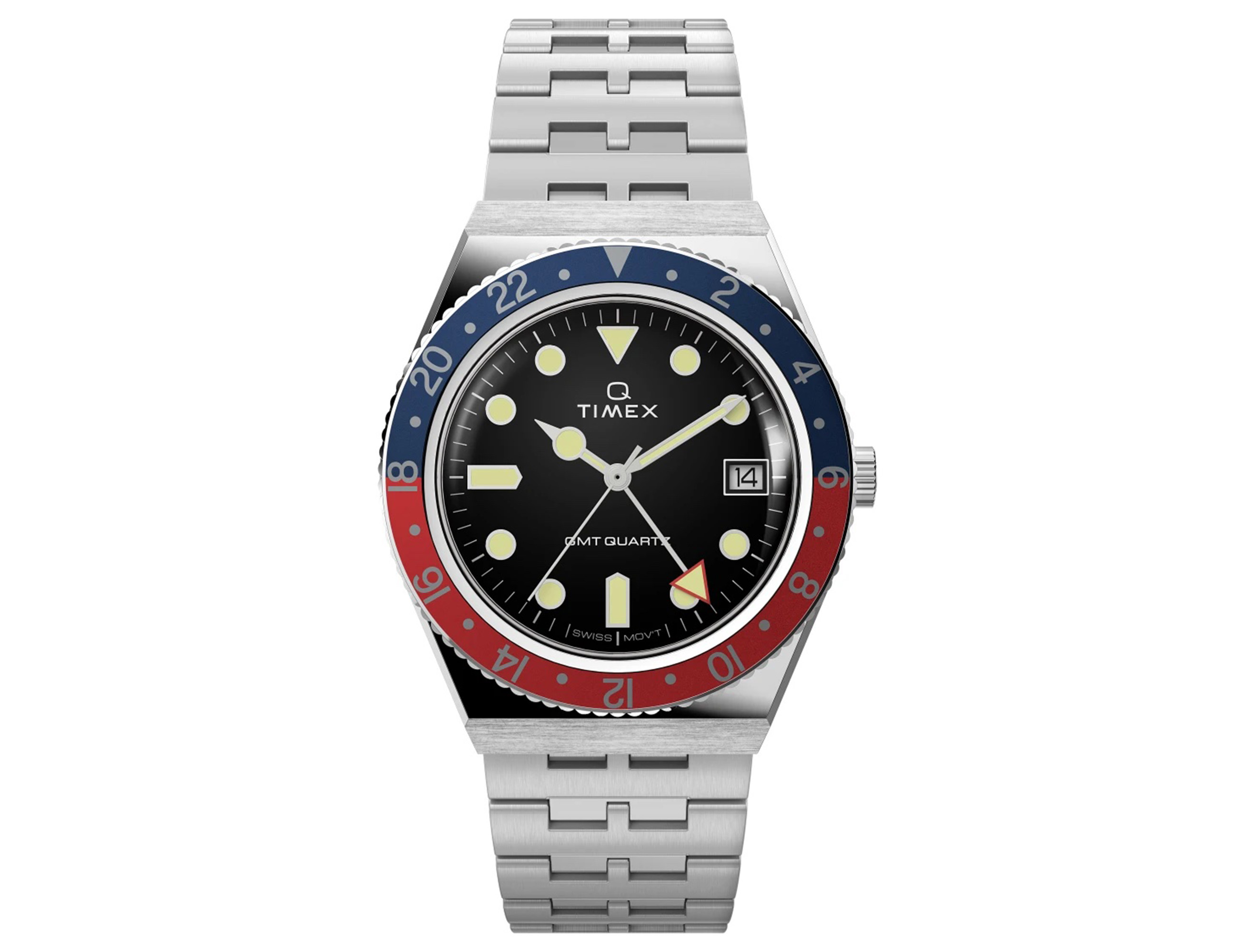 希少！TIMEX Q GMT 　Swissmovement・廃盤・流通無し Introducing The New Q Timex GMT.